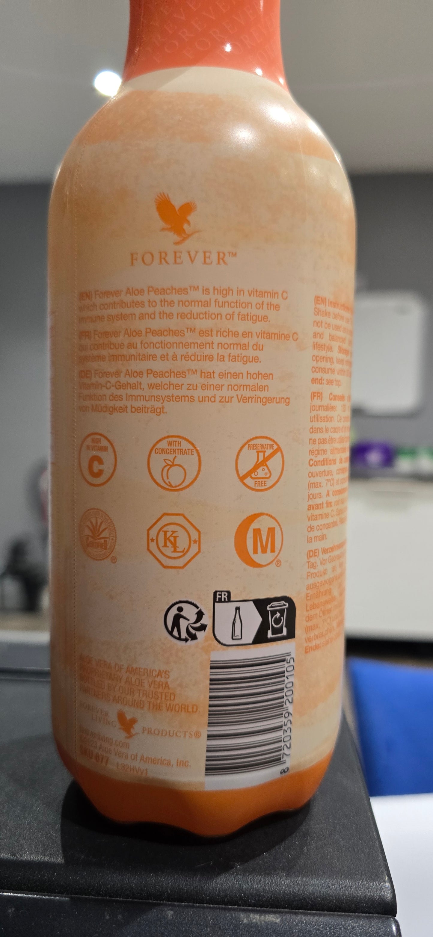 Forever ALOE PEACHES 1l