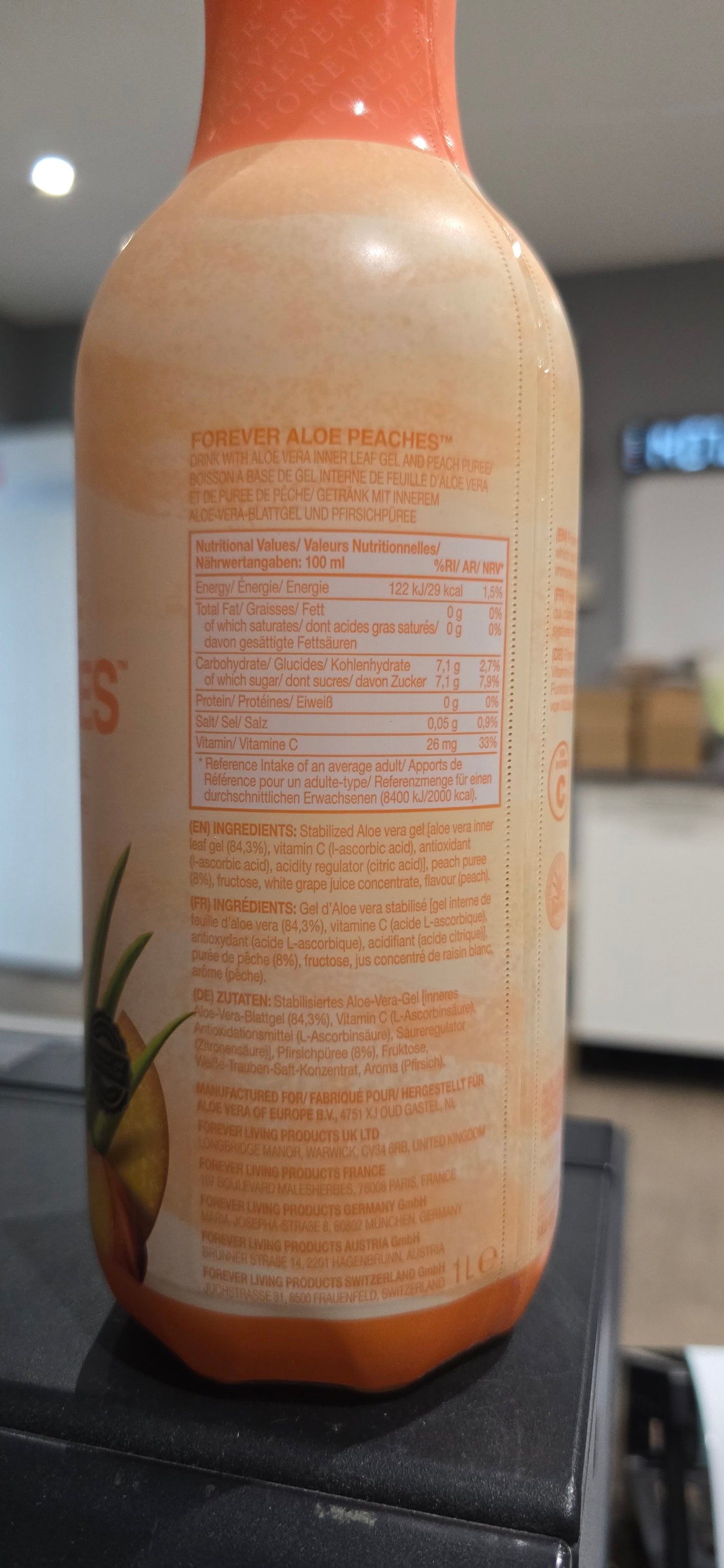 Forever ALOE PEACHES 1l