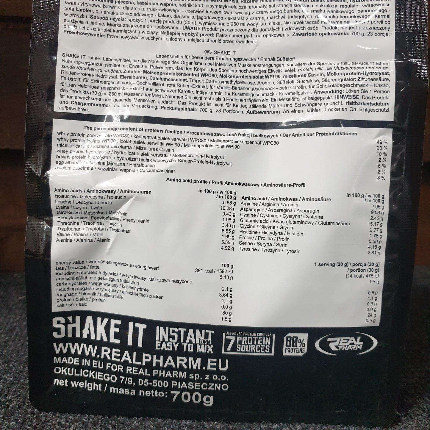 Real Pharm SHAKE IT (700g/2250g) image 1