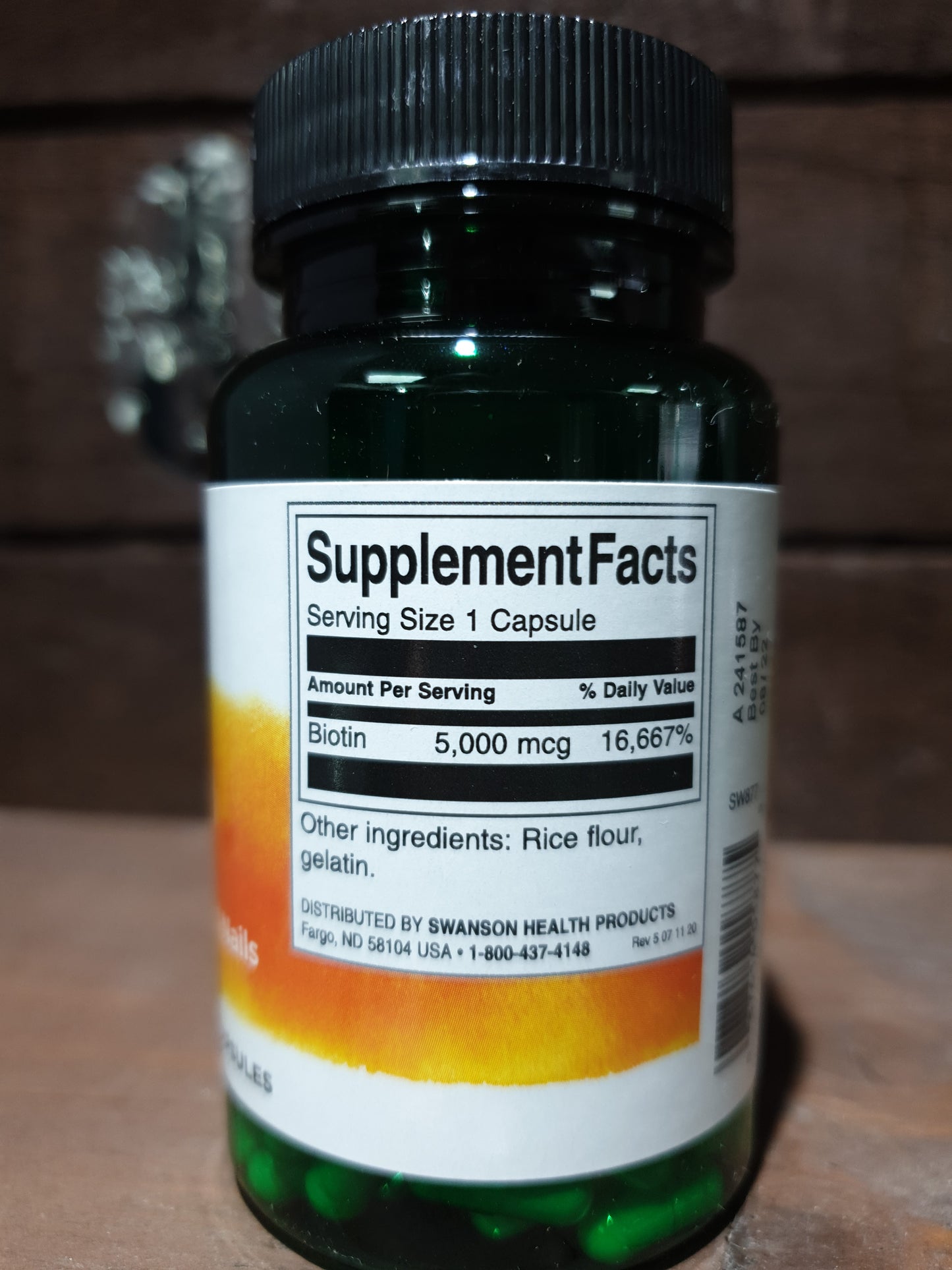 Swanson BIOTIN 5000mcg (100capsules) image 1