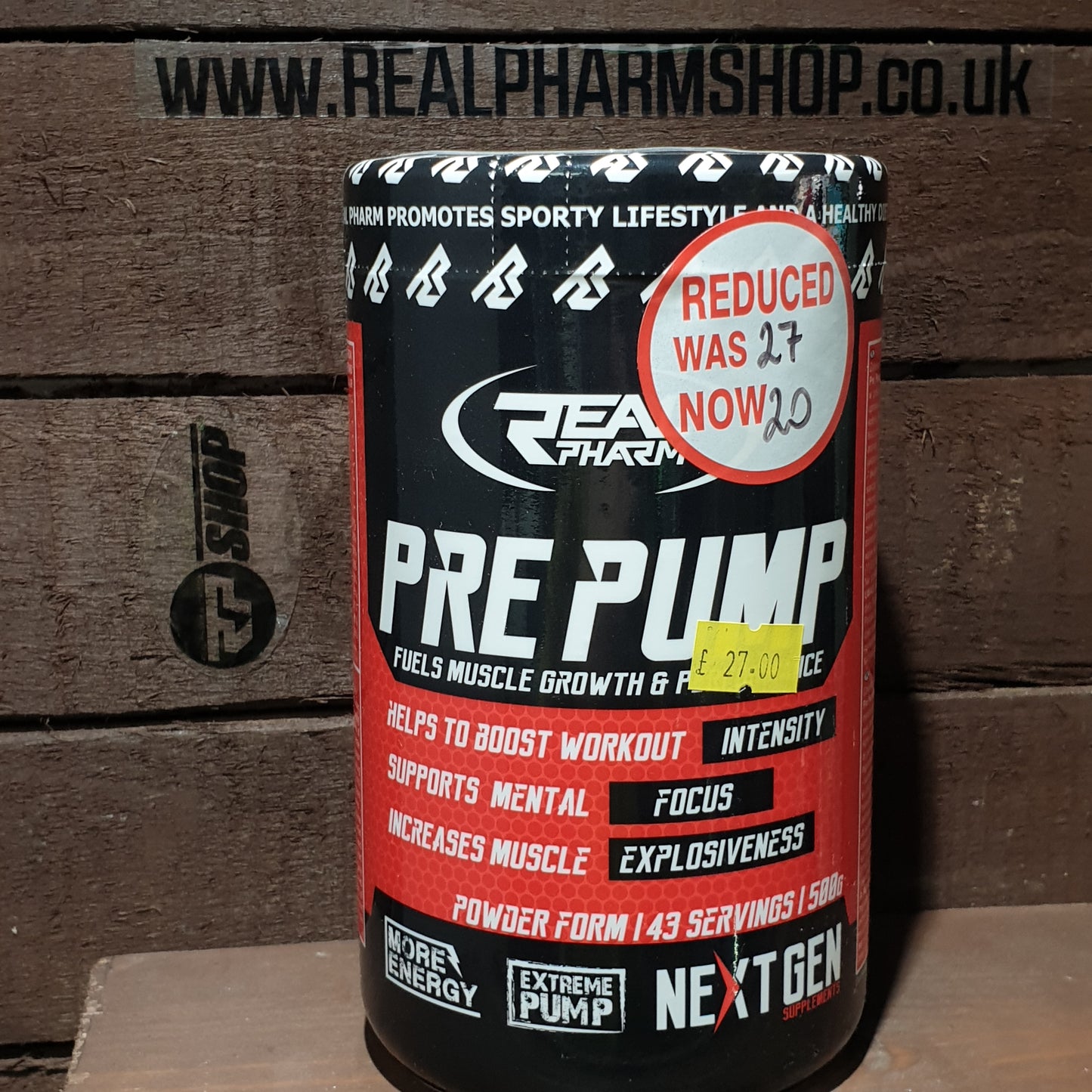 Real Pharm PRE PUMP 500g image 0