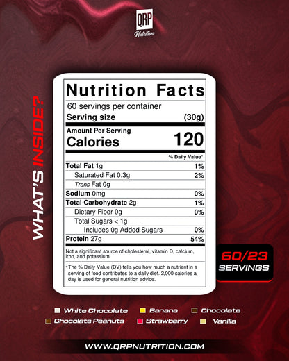 QRP Beef Protein Isolate 700g Vanilla