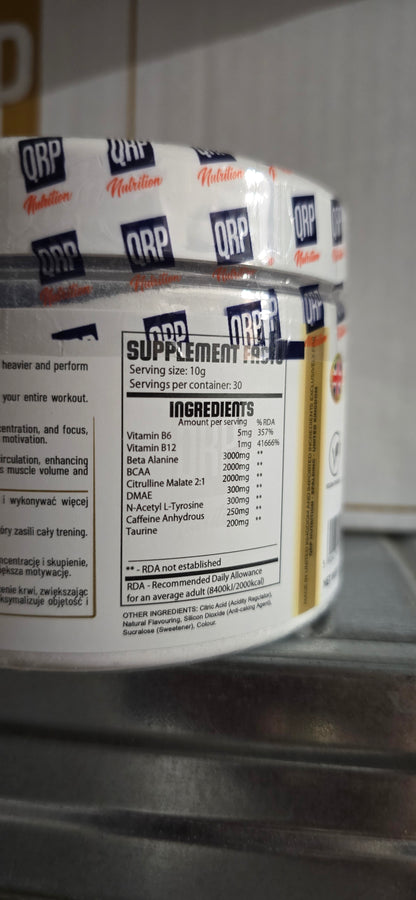 QRP Nutrition BOXER Pre 300g BubbleGum